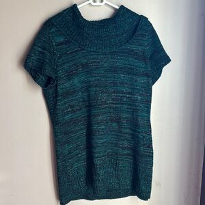 Emerald Green Short Sleeve Sweater NY Collection